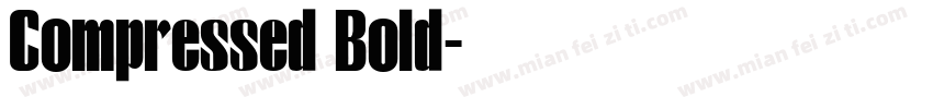 Compressed Bold字体转换